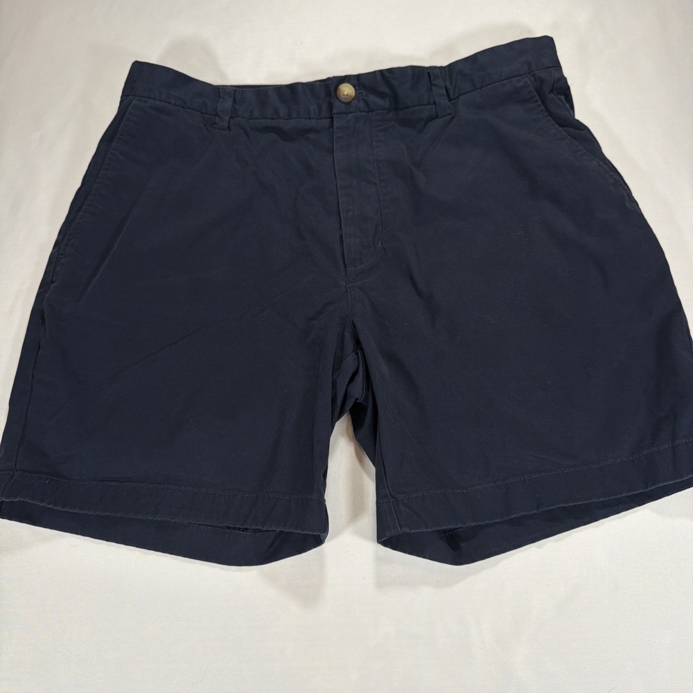 Vineyard Vines Breaker Shorts Men's Size 35 Blue Chino Flat Front Casual Preppy